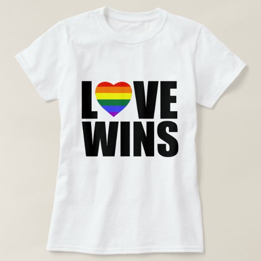 HOUD VAN WINS! CELEBRATE MARRIAGE EQUALITY! T-SHIRT (Design voorkant)