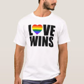HOUD VAN WINS! #LOVEWINS CELEBRATE MARRIAGE EQUALI T-SHIRT (Voorkant)