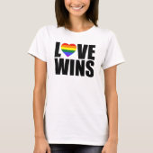 HOUD VAN WINS! #LOVEWINS CELEBRATE MARRIAGE EQUALI T-SHIRT (Voorkant)