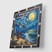 Houd vast aan je geloof 1 Timoteüs 1:19 Vierkante Klok (Hoek)