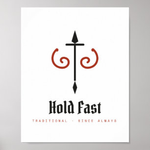 Houd Vast Traditionele Kracht Archiefposter Poster