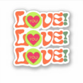 HOUD VERLIES MET Sticker Valentijnsdag hart (Voorkant)