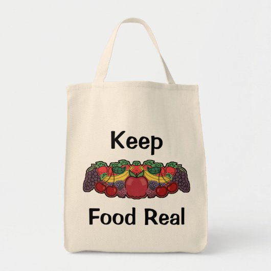 Houd voedsel echt tote bag (Voorkant)