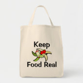 Houd voedsel echt tote bag (Voorkant)