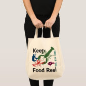 Houd voedsel echt tote bag (Voorkant (product))