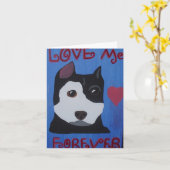 Houd voor altijd van me kaart (Gele Bloem)