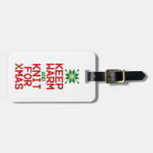 Houd Warm en Knit voor Kerstmis Bagagelabel (Voorkant horizontaal)