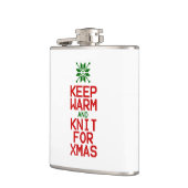 Houd Warm en Knit voor Kerstmis Heupfles (Links)