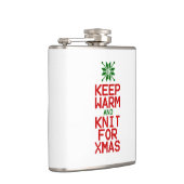 Houd Warm en Knit voor Kerstmis Heupfles (Rechts)