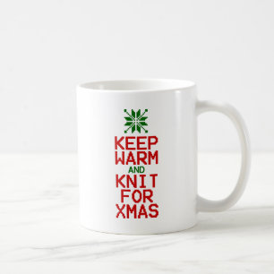 Houd Warm en Knit voor Kerstmis Koffiemok