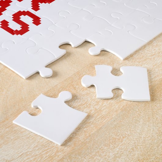 Houd Warm en Knit voor Kerstmis Legpuzzel (Zijkant)