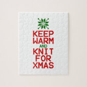 Houd Warm en Knit voor Kerstmis Legpuzzel (Verticaal)