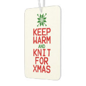 Houd Warm en Knit voor Kerstmis Luchtverfrisser (Links)
