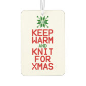 Houd Warm en Knit voor Kerstmis Luchtverfrisser (Achterkant)