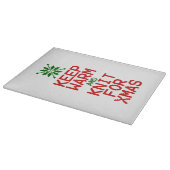 Houd Warm en Knit voor Kerstmis Snijplank (Hoek)