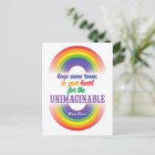 Houd wat ruimte in je hart voor het onvoorstelbare feestdagenkaart (Staand voorkant)