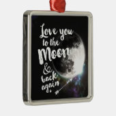 Houd weer van u op de maan en terug ・ Ruimteontwer Metalen Ornament (Rechts)