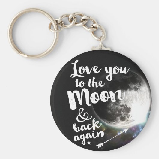 Houd weer van u op de maan en terug ・ Ruimteontwer Sleutelhanger (Voorkant)