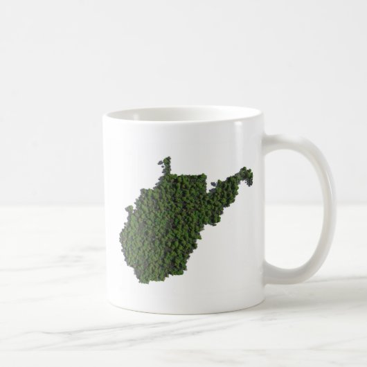 Houd West Virginia Green Koffiemok (Rechts)