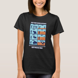 Houd Wildlife Wild - Social Distancing Wildlife Hi T-shirt