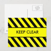 Houd wissen briefkaart (Voorkant / Achterkant)