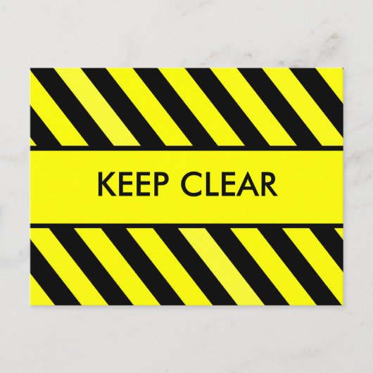 Houd wissen briefkaart (Voorkant)