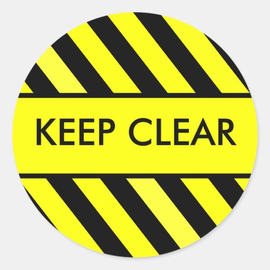 Houd wissen ronde sticker (Voorkant)