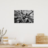 Houd ze aan het vliegen - Bombardier Monochrome Poster (Keuken)