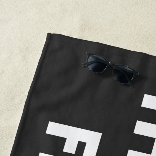 Houd ze weg van grappige sarcastische citaten strandlaken (In situ)