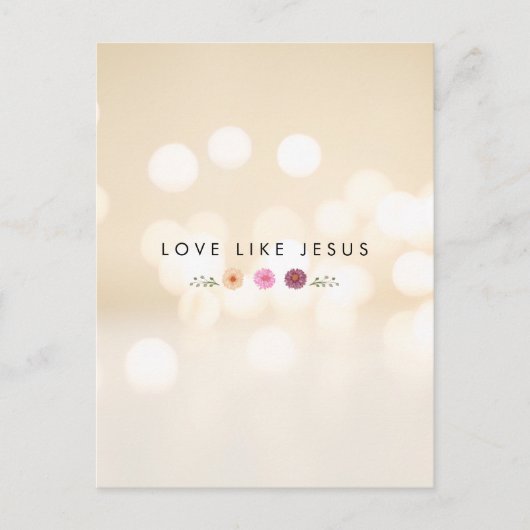 HOUD ZOALS JESUS-inspirerend Briefkaart (Voorkant)