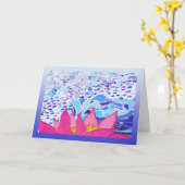 Houd zwemmend het Wenskaart van de Vissen van de Kaart (Gele Bloem)