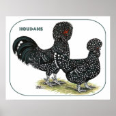 Houdan Chickens Poster (Voorkant)