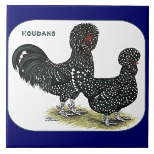 Houdan Chickens Tegeltje