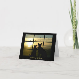 Houdbaarheid bij Home Corona Virus Thinking of You Kaart