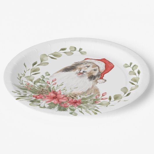 Houdbaarheid in een Santa Hat Papieren Bordje (Gekanteld)