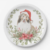 Houdbaarheid in een Santa Hat Papieren Bordje (Voorkant)