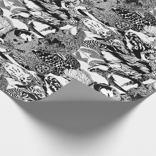 Houdbadge Critter Montage Cadeaupapier (Hoek)