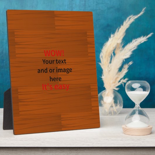 Houdbasis Lyer Je eigen tekst toevoegen Fotoplaat (Zijkant)