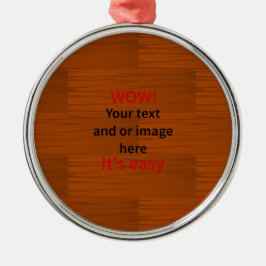 Houdbasis Lyer Je eigen tekst toevoegen Metalen Ornament