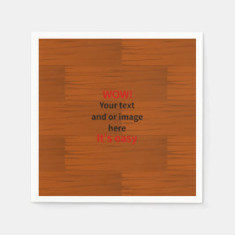 Houdbasis Lyer Je eigen tekst toevoegen Servetten