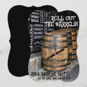 HOUDBON WHISKEY VRIJGEZELLENFEEST UITNODIGINGEN (Voorkant / Achterkant)