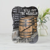 HOUDBON WHISKEY VRIJGEZELLENFEEST UITNODIGINGEN (Staand voorkant)