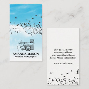 houdcamera   Vogels in de lucht Visitekaartje