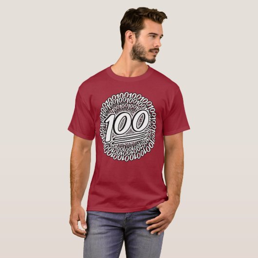Houden 100 hele dag T-shirt (Voorkant volledig)