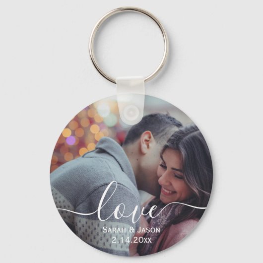 HOUDEN | Aangepaste foto-weduwschap Gift Sleutelhanger (Voorkant)