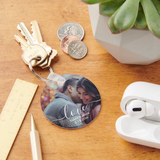 HOUDEN | Aangepaste foto-weduwschap Gift Sleutelhanger (Bureau)