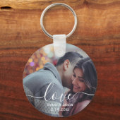 HOUDEN | Aangepaste foto-weduwschap Gift Sleutelhanger (Voorkant)