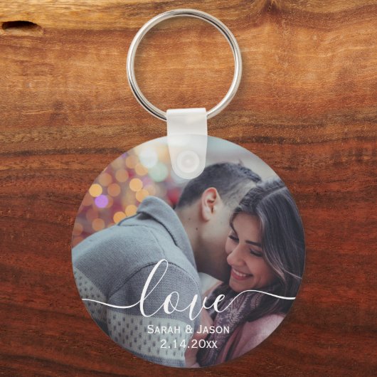 HOUDEN | Aangepaste foto-weduwschap Gift Sleutelhanger (Voorkant)