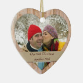 Houden aanpasbare fotovakantiefornament keramisch ornament (Rechts)