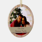 Houden aanpasbare ronde fotoversiering keramisch ornament (Rechts)